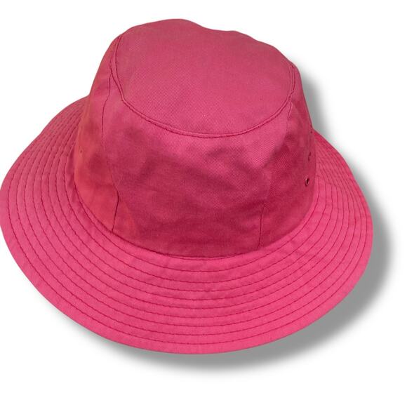 Betmar Bucket Sun Hat Vented Cloche Pink Bow Cotton Beach 962 Womens OSFM - Picture 8 of 12